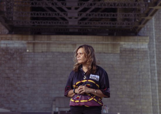 Yvonne Weldon is a Wiradjuri woman and Deputy Chairwoman of the Australia Day Council of NSW photographed at Dawes Point which holds significance for Indigenous people.