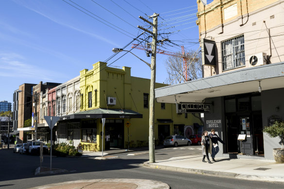 The Eveleigh Hotel in Redfern.