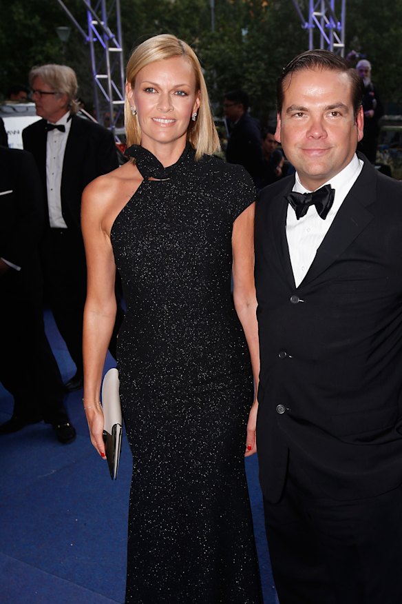 Sarah and Lachlan Murdoch.