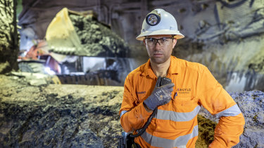 Argyle underground mine manager Brendan Murphy supervises the last tonne of ore after 37 years of operations.