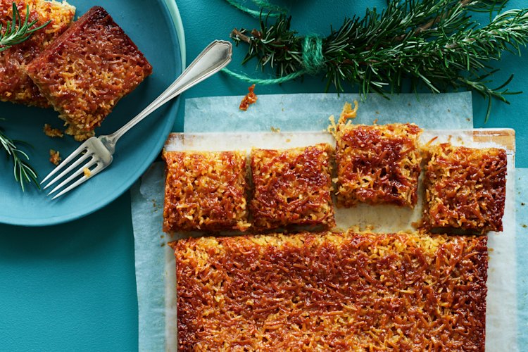 Helen Goh’s caramelised Anzac bars.