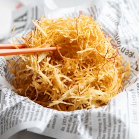 Shredded potato.