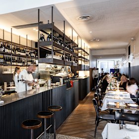 Inside South Yarra’s Bar Carolina, now run by celebrity chef Karen Martini.