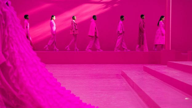 Out of 81 models only two plus-size models appeared in the Valentino ready to wear show, following his move towards greater diversity in January.