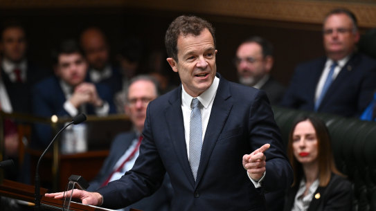Leader of the NSW Opposition Mark Speakman in parliament.