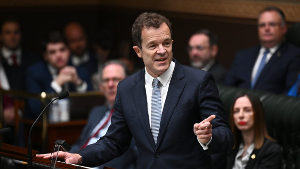 Leader of the NSW Opposition Mark Speakman in parliament.