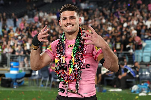 Nathan Cleary is pushing to be fit for round one in Las Vegas.