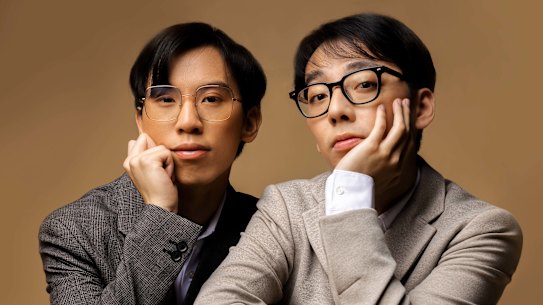 Eddy Chen (left) and Brett Yang (right) of TwoSet Violin.