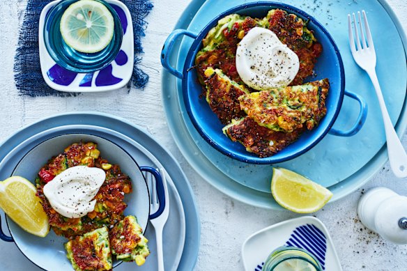 Adam Liaw's "everything fritters" are a good way to use up leftovers.
