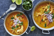 Coconut prawn noodle soup.