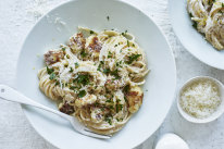 Cauliflower and ricotta spaghetti.