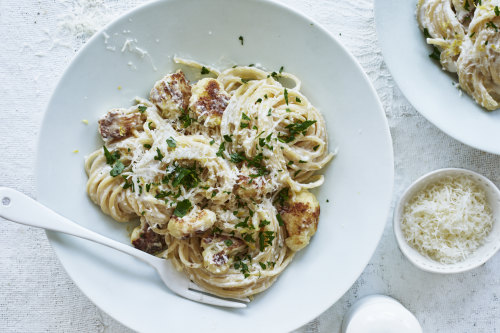 Cauliflower and ricotta spaghetti.