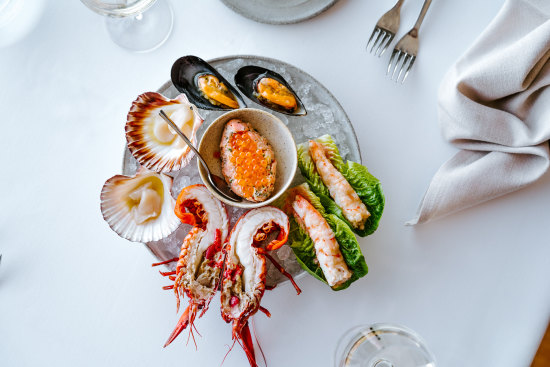 The seafood platter at Stokehouse.