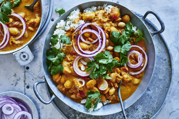 Butter bean curry.