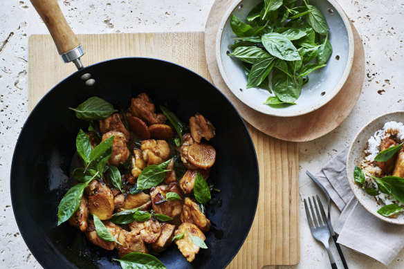 Adam Liaw’s basil chicken