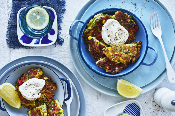 Adam Liaw’s everything fritters.