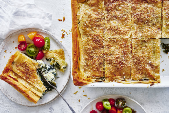 Helen Goh’s spring greens and cheese pie is your new favourite crowd-pleasing go-to