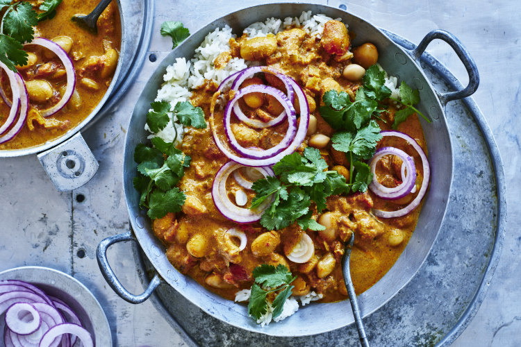 Adam Liaw’s butter bean curry.