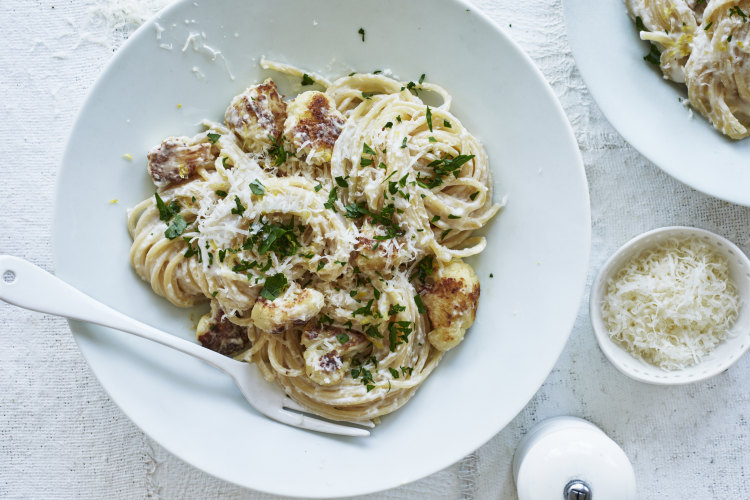 Cauliflower and ricotta spaghetti.