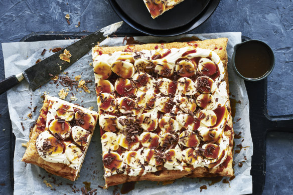 Adam Liaw’s cheat’s banoffee millefeuille.