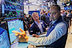 Wall Street has nosedived overnight on the back of a positive jobs report.