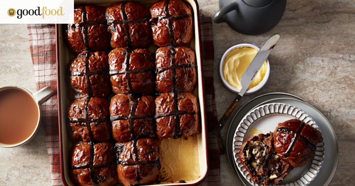 Helen Goh’s sophisticated choc spin will tempt even the most traditional hot cross bun fans