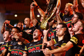 The Penrith Panthers fell at the final hurdle in the 2020 decider. They made no mistake this time around.