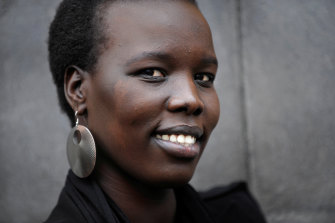 Lawyer and human rights advocate Nyadol Nyuon told a federal parliamentary inquiry she was “constantly on watch” as a result of the abuse she is subjected to online.
