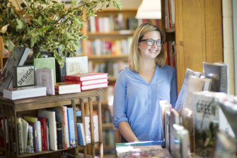 Hannah Kent in an Adelaide bookshop in 2013, soon after the publication of Burial Rites.