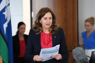 Queensland Premier Annastacia Palaszczuk said there would be more virus circulating in Australia at the moment than on a plane coming in from overseas.