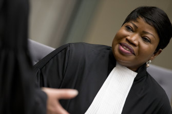 Chief prosecutor Fatou Bensouda at the International Criminal Court in The Hague, Netherlands.