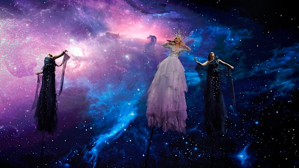 Kate Miller-Heidke performs <i>Zero Gravity</i> at the 2019 Eurovision in Tel Aviv. 