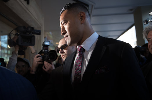 No resolution: Israel Folau and Rugby Australia are headed to the Federal Court.