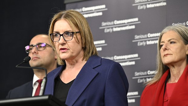 Premier Jacinta Allen announced the governments plan to write into law violent criminal acts by children to be punished with adult crime.