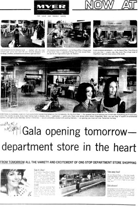 Myer Frankston opened with fanfare in October 1972.