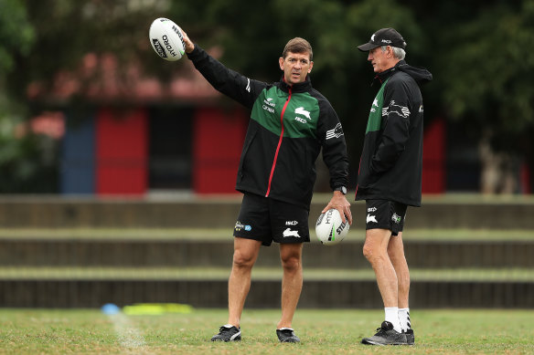 The 45-year-old Demetriou was much more hands on this year at Souths training.