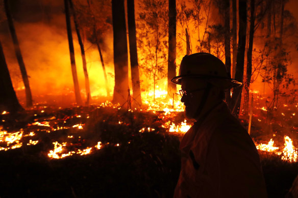 The Victorian town of Mallacoota is one of many affected by recent bushfires.