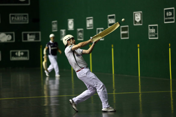 Basque pelota, like squash but not.