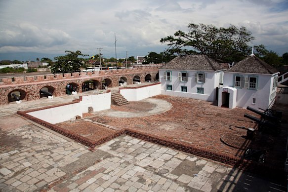 The port was widely destroyed by an earthquake in 1692.