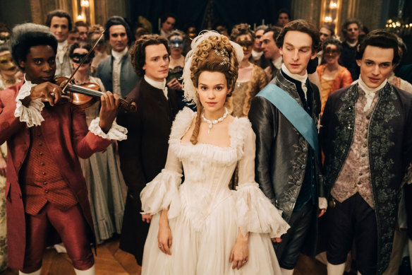 Marie Antoinette was 14 when she was sent from her home in Austria to marry Louis (Louis Cunningham), heir to the throne of France. 