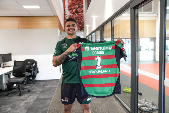New recruit: Latrell Mitchell with Luke Combs’ No. 1 jersey