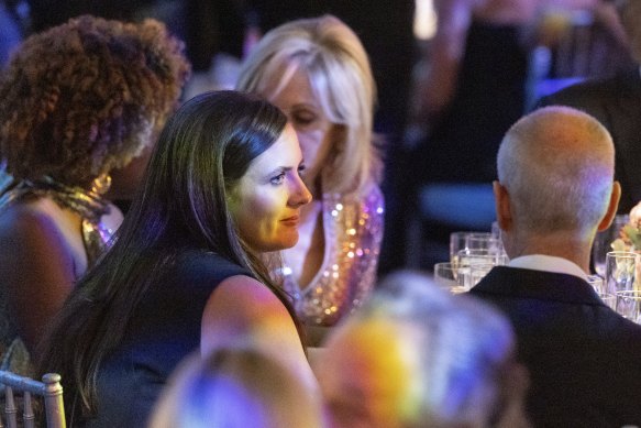 Liz Fitch during a state dinner at the White House earlier this year.