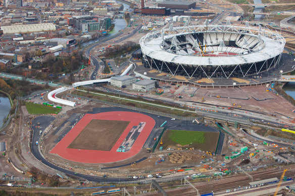 London’s warm-up track in 2011, as preparations for the 2012 Games were in full swing. 