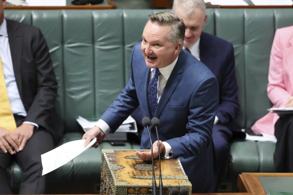 Climate Change and Energy Minister Chris Bowen says a ban on new coal and gas projects won’t form part of negotiations with the Greens.