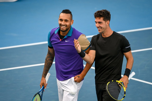 Nick Kyrgios and Thanasi Kokkinakis.