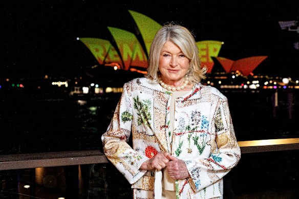 Martha Stewart in Sydney on Wednesday.