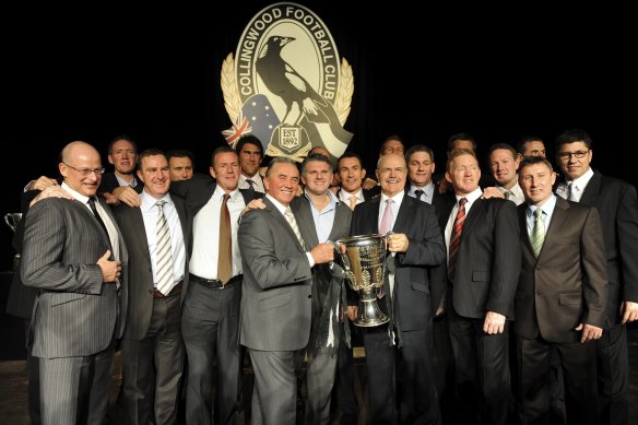 Collingwood’s 1990 premiership team at their 20-year reunion in 2010.