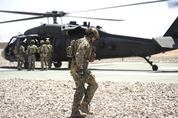 Ben Roberts-Smith with the SAS in Uruzgan province, Afghanistan.

