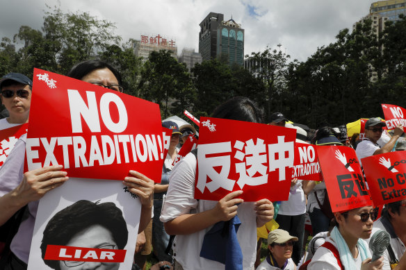 Protests against proposed extradition laws on June 9.