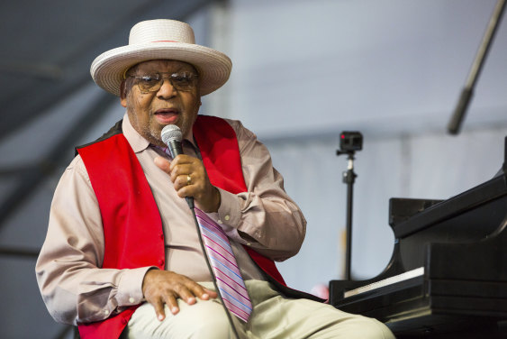 Ellis Marsalis during the New Orleans Jazz and Heritage Festival.